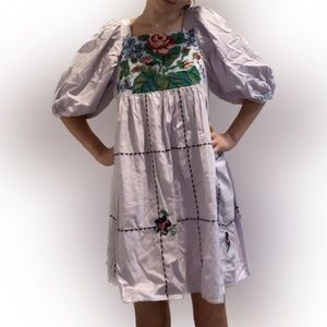 Urban Outfitters Purple Puff sleeve dress